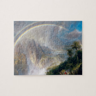Puzzle Majestad de la Naturaleza: Arcoiris sobre un paraí