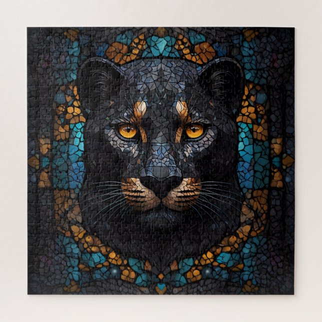 Puzzle Majestad Mosaica: La pantera negra (Vertical)