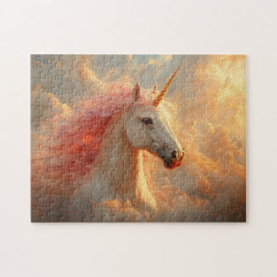 Puzzle Majestic Unicornio en las nubes del atardecer