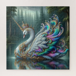 Puzzle Majestuoso Cisne Unicornio