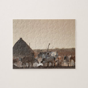 Puzzle Malakal, pueblo del grupo étnico Dinka