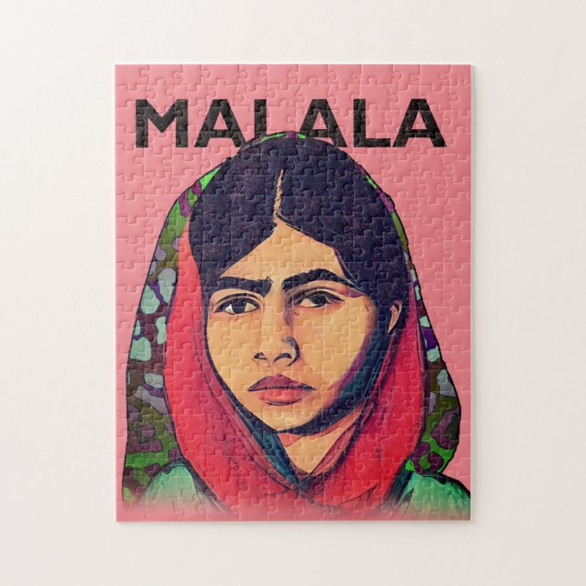 Puzzle Malala Yousafzai, arte feminista Inspirador (Vertical)