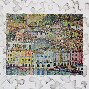 Puzzle Malcesine en el lago Garda por Gustav Klimt