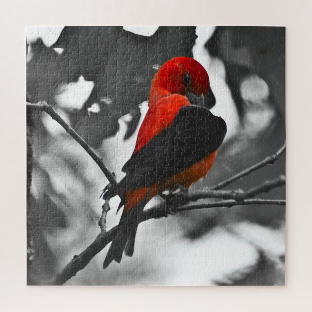 Puzzle Male Scarlet Tanager (Vertical)