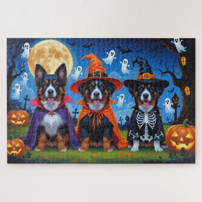 Puzzle Malinois belga Topkin Halloween Funny (Horizontal)