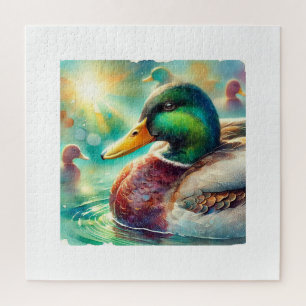 Puzzle Mallard Duck in Radiant Waters 230824AREF113 - Wat
