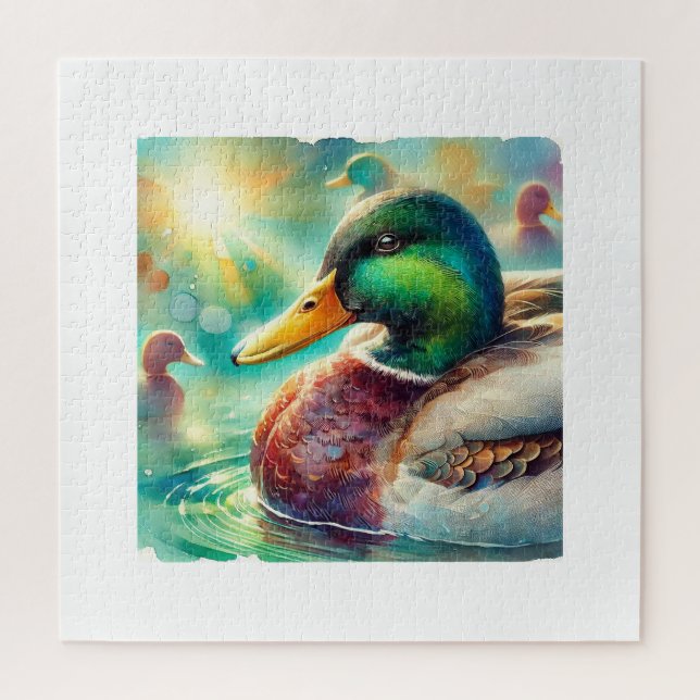 Puzzle Mallard Duck in Radiant Waters 230824AREF113 - Wat (Vertical)