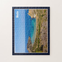 Puzzle Malta Ghajn Tuffieha Bay Mediterranean Sea Island