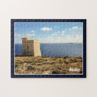 Puzzle Malta Tal Hamrija Tower And Filfla Island