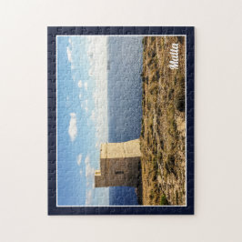 Puzzle Malta Tal Hamrija Tower And Filfla Island