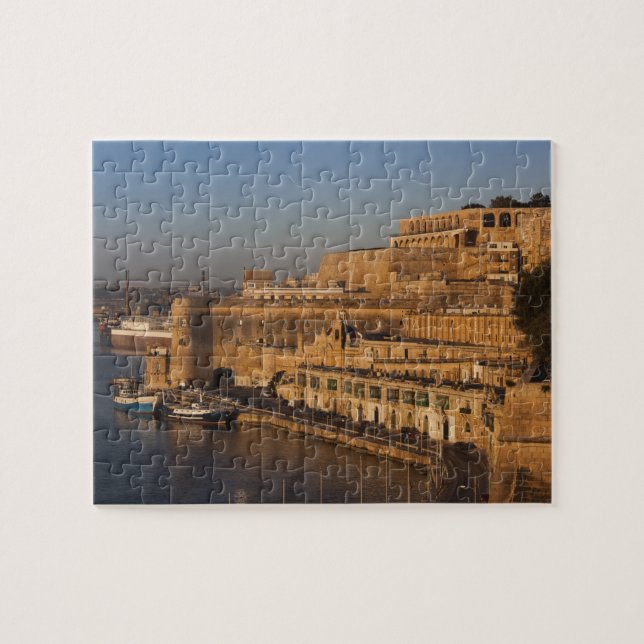 Puzzle Malta, Valletta, vista al puerto desde Baja Barrak (Horizontal)