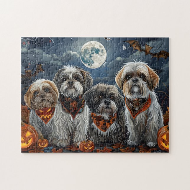 Puzzle Malti Tzu Halloween Spooky (Horizontal)