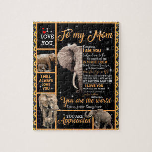 Puzzle Mamá ama  Carta A Mi Mamá Tú Eres El Mundo