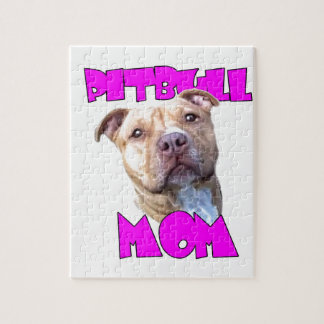 Puzzle Mamá del perro de Pitbull