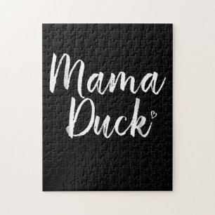Puzzle Mama Duck, Cute Duck, Mors Day, Regalos Mamá