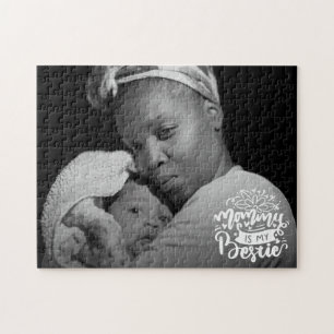 Puzzle Mamá es mi mejor amiga Foto Cita Letra Superpuesta
