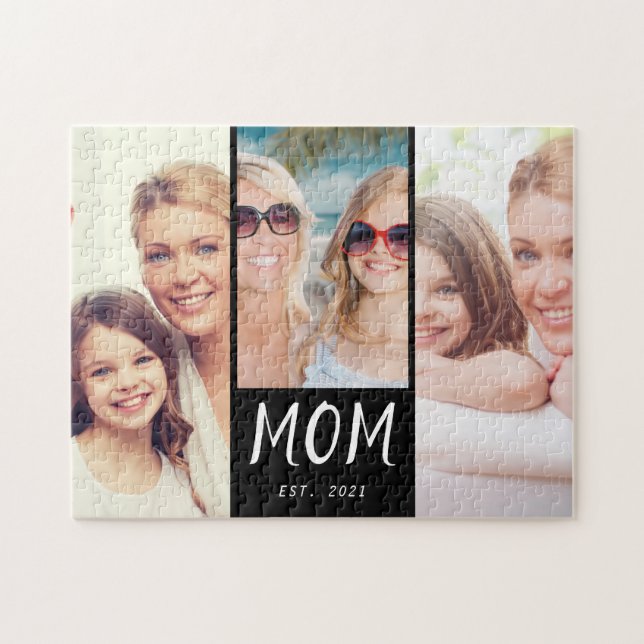 Puzzle Mamá Estableció el Guión Moderno 3 Foto (Horizontal)