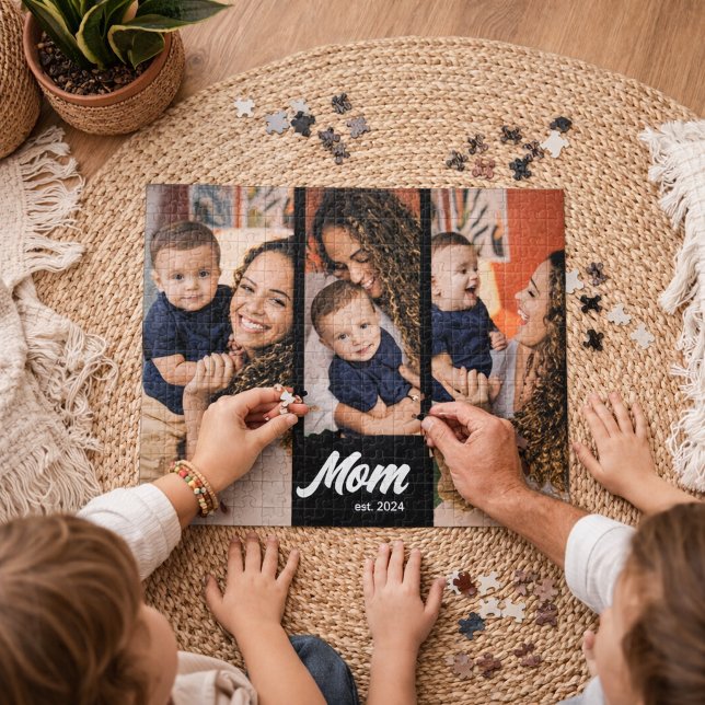 Puzzle Mamá Estableció Foto Negra Moderna (Subido por el creador)