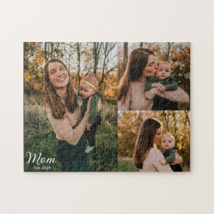 Puzzle Mamá Estableció Secuencia Negra Elegante 3 Foto