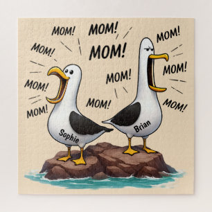 Puzzle Mamá Gaviota Divertida Personalizada
