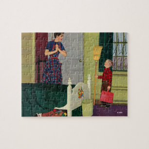 Puzzle ¡Mamá, limpié mi sitio!