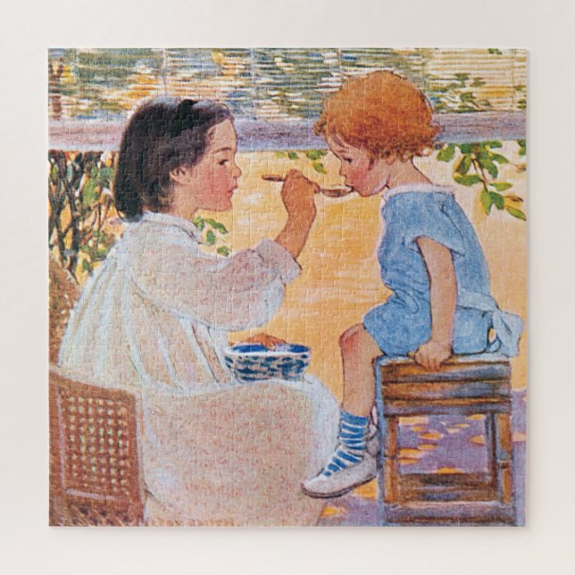 Puzzle Mamá pequeña, Jessie Willcox Smith (Vertical)
