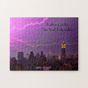 Puzzle Mammoth Lightning Strike sobre el Skyline Midtown