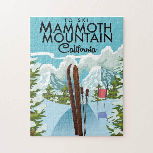 Puzzle Mammoth Mountain California para esquiar (Vertical)