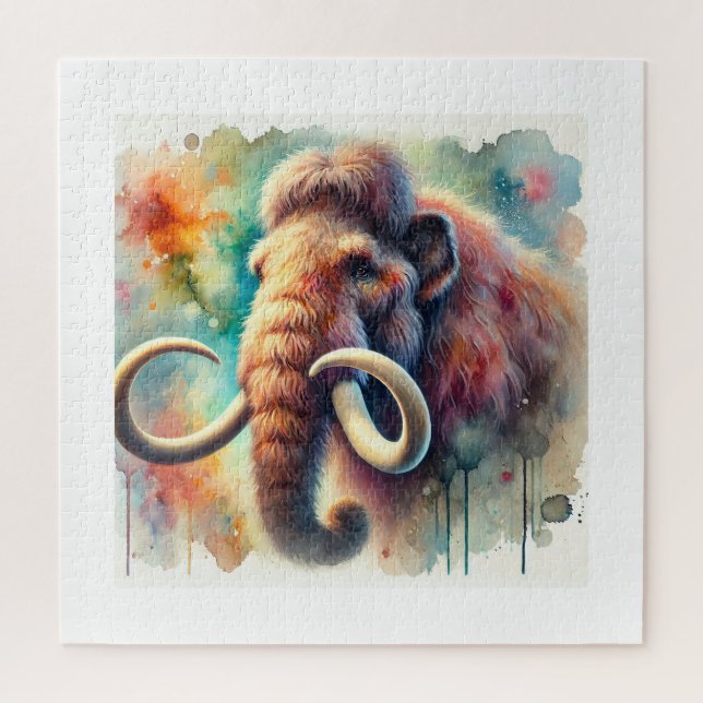 Puzzle Mammoth Serenity 060824AREF142 - Watercolor (Vertical)