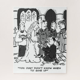 Puzzle Man Tries to propose to Bride at a Wedding - Funny