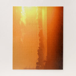 Puzzle Mañana amanecer con niebla