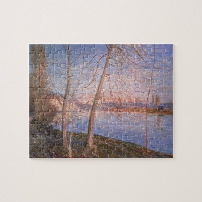 Puzzle Mañana del invierno de Alfred Sisley el | (Horizontal)