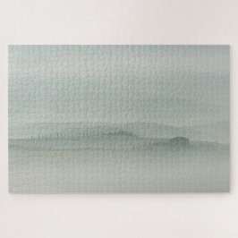 Puzzle Mañana en colores pastel en Toscana de niebla