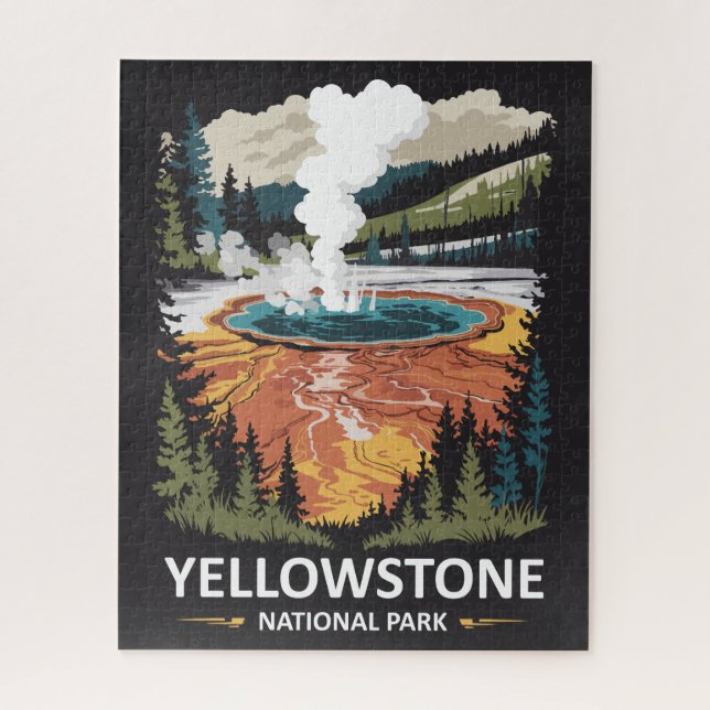 Puzzle Manantial caliente del Parque Nacional Yellowstone (Vertical)