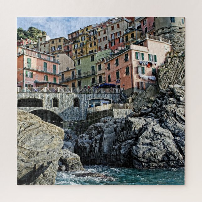 Puzzle Manarola Italia Travel Adventure - 20x20 - 676 pcs (Vertical)