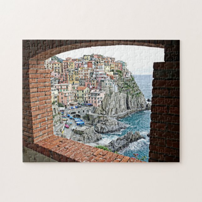 Puzzle Manarola, Italia - Vista de ventana - 11x14 - 252  (Horizontal)