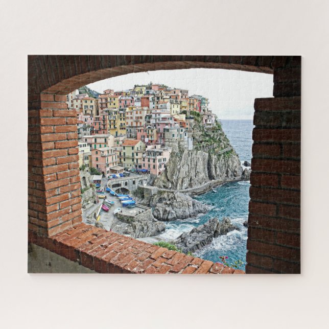 Puzzle Manarola, Italia - Vista de ventana - 16x20 - 520  (Horizontal)