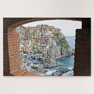 Puzzle Manarola, Italia - Vista de ventana - 20x30 -1014 