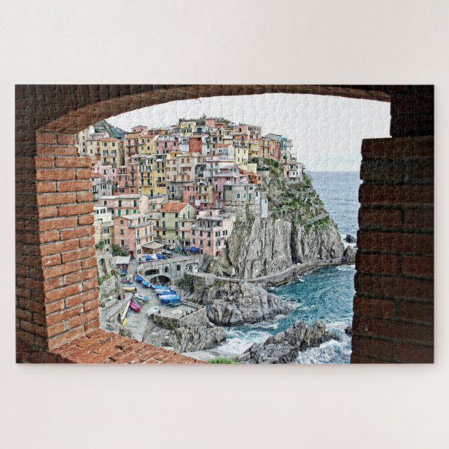 Puzzle Manarola, Italia - Vista de ventana - 20x30 -1014  (Horizontal)
