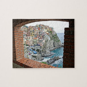 Puzzle Manarola, Italia - Vista de ventana - 8x10 - 110 p