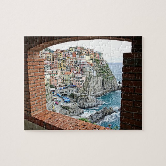 Puzzle Manarola, Italia - Vista de ventana - 8x10 - 110 p (Horizontal)