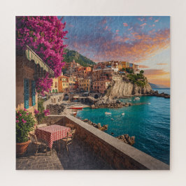 Puzzle Manarola Sunset Terrace - Cinque Terre Italian Coa