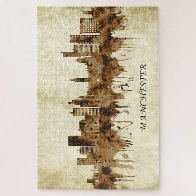 Puzzle Manchester England Cityscape (Vertical)