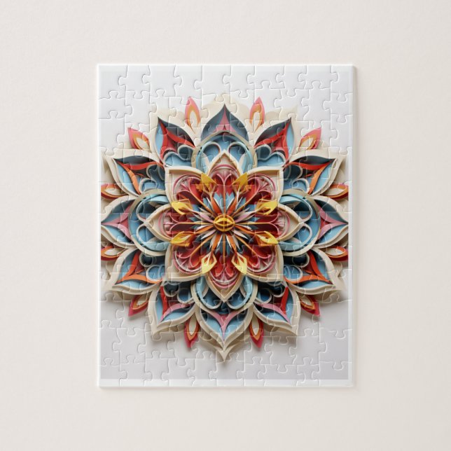 Puzzle Mandala, 8" x 10", 110 piezas (Vertical)