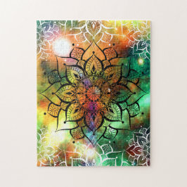 Puzzle Mandala acuarela nebulosa yoga zen
