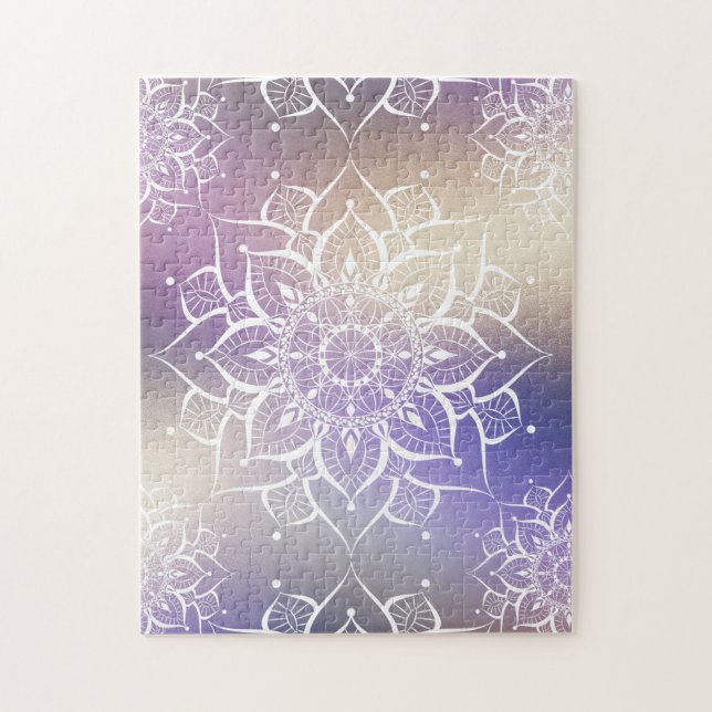Puzzle Mandala acuarela nebulosa yoga zen (Vertical)