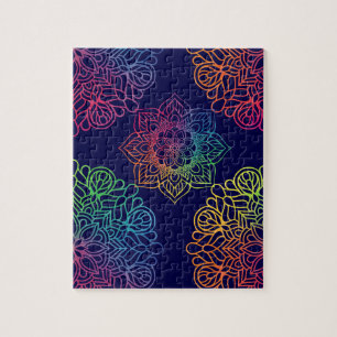 Puzzle Mandala arco iris