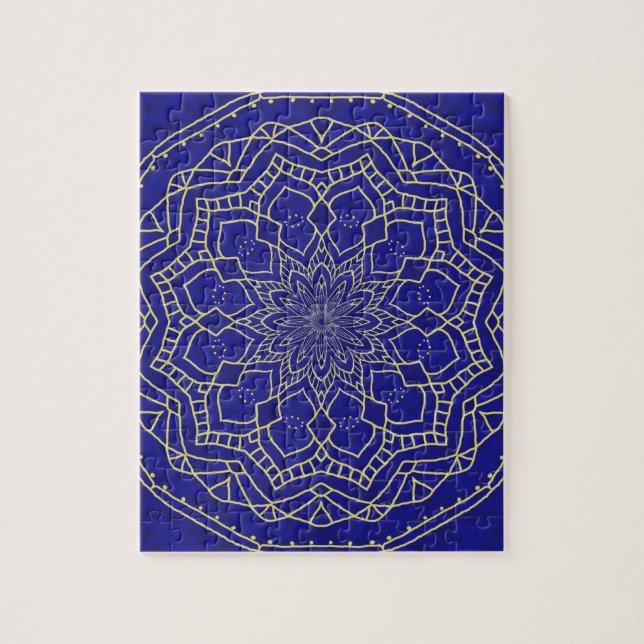 Puzzle Mandala azul (Vertical)