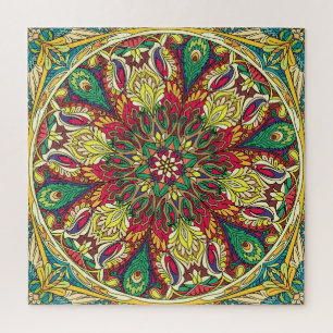 Puzzle Mandala Bandana: Diseño inmaculado.