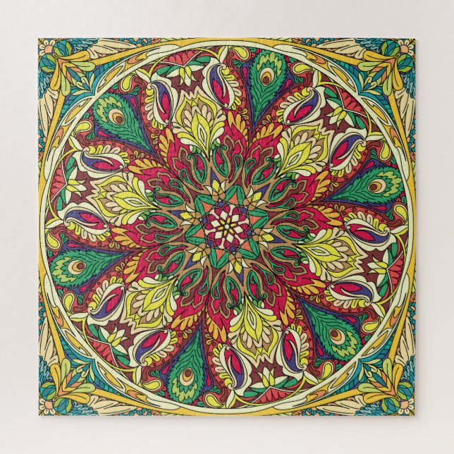 Puzzle Mandala Bandana: Diseño inmaculado. (Vertical)